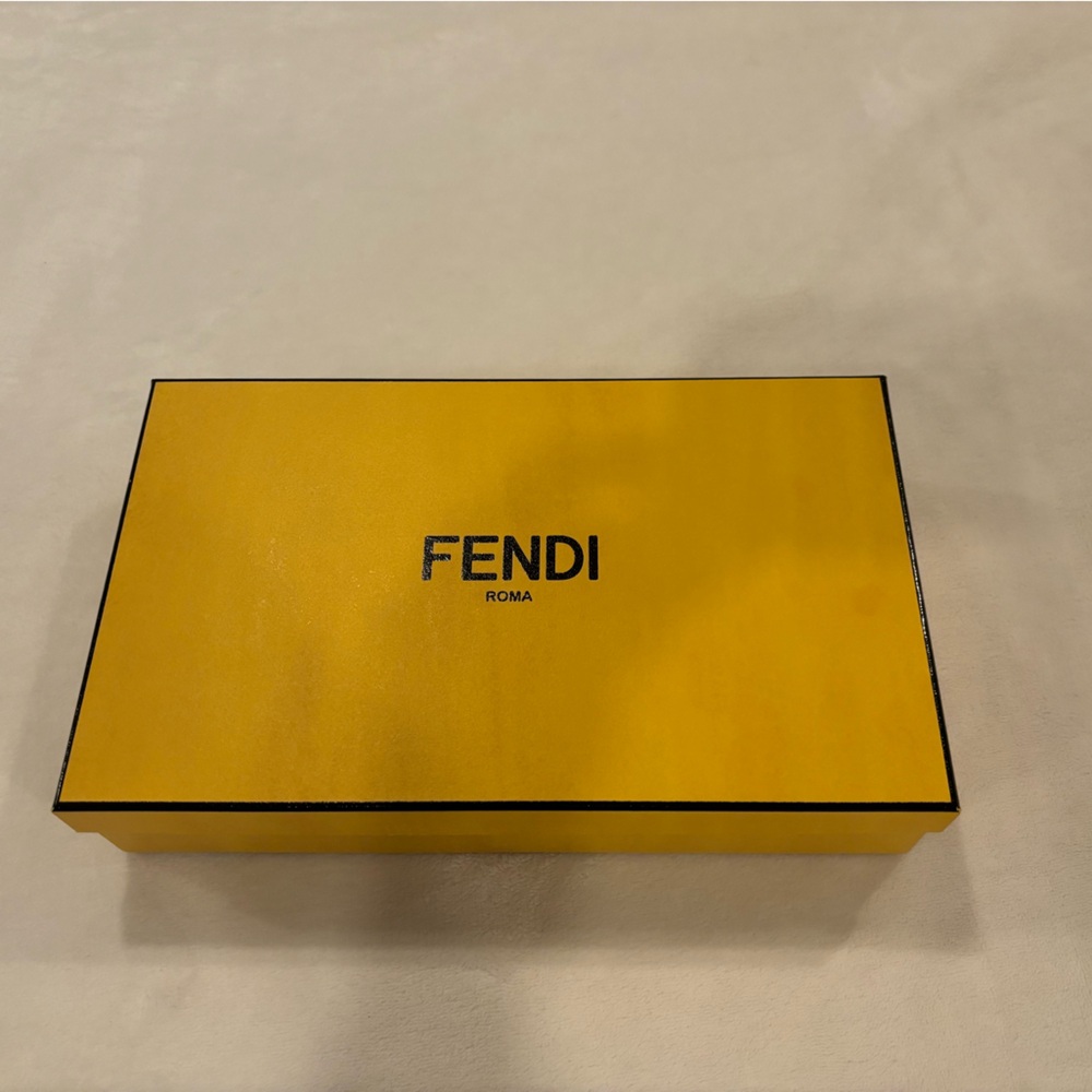 Fendi Vibrant Yellow Box with Black Trim